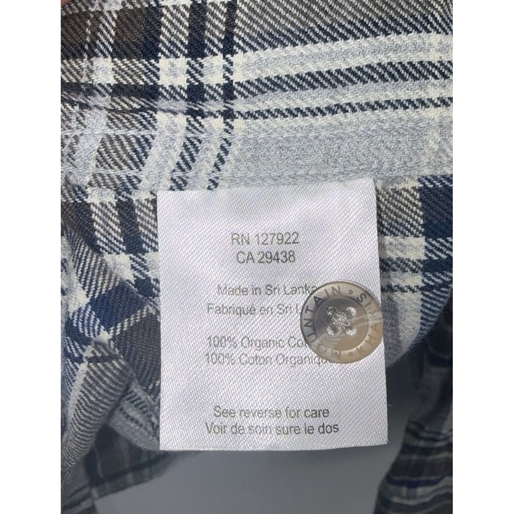 Mountain Khakis Mens 2XL XXL Gray Plaid‎ Long Sleeve Super Soft Flannel Pockets - Picture 6 of 7